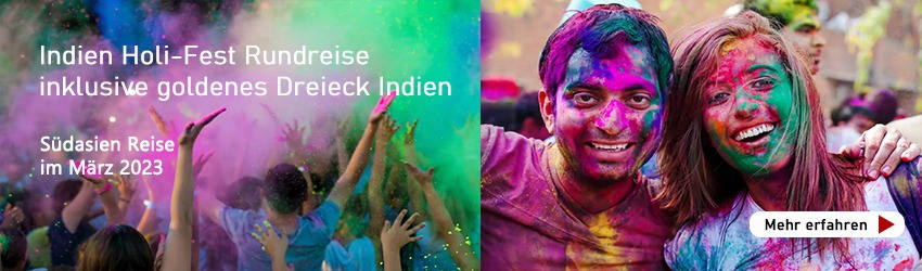 das traditionelle Holi-Fest