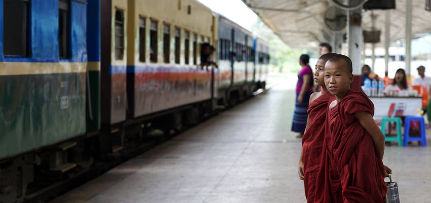 Yangon Bahnhof